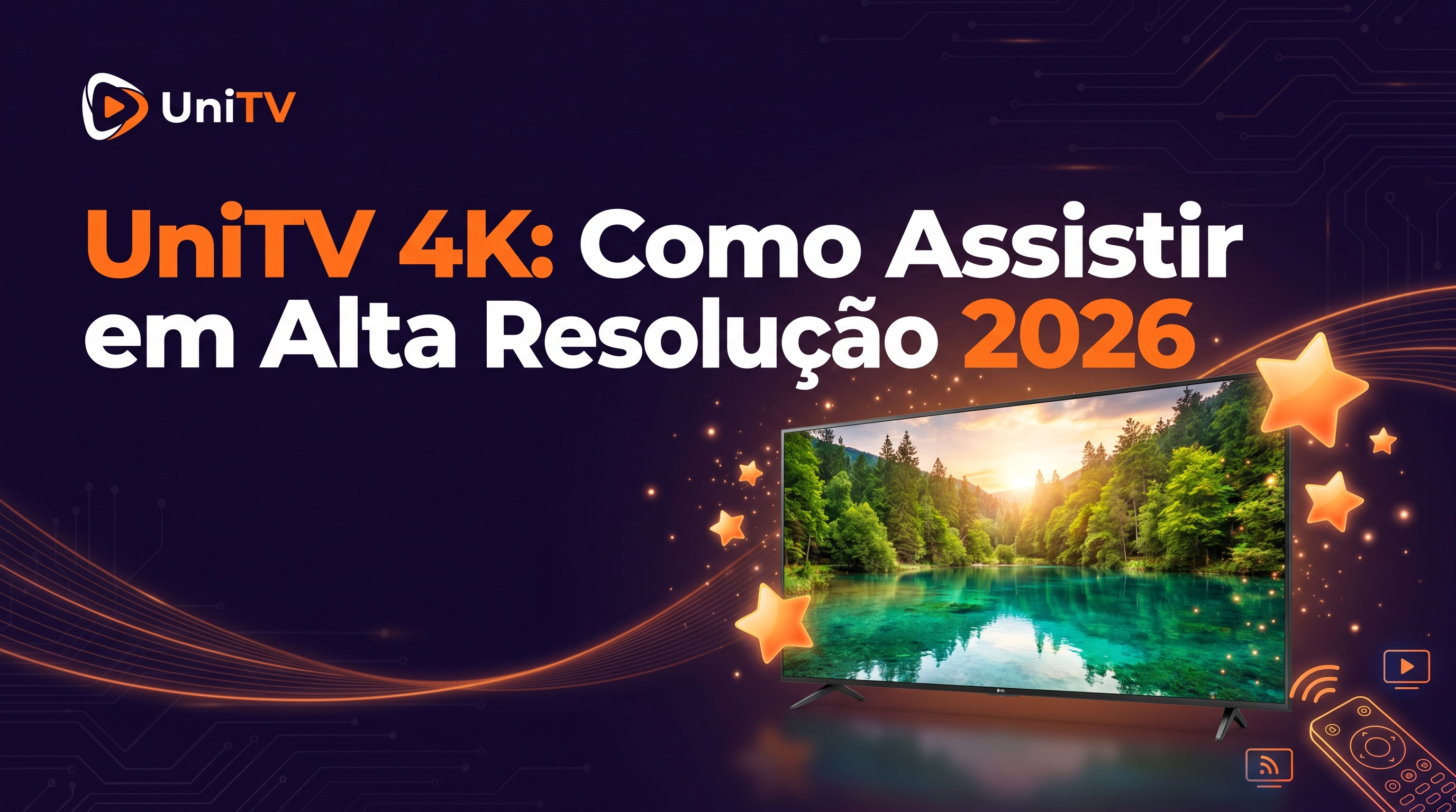 UniTV 4K como assistir em alta resolução 2026